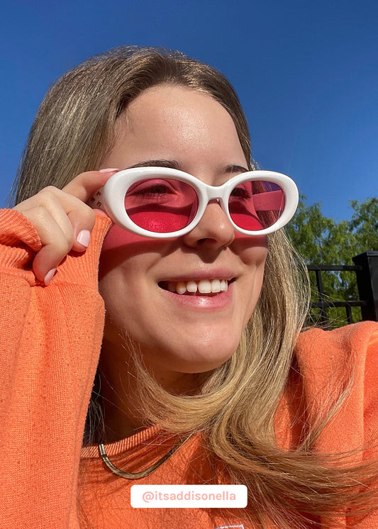 Fun Retro Oval Sunglasses