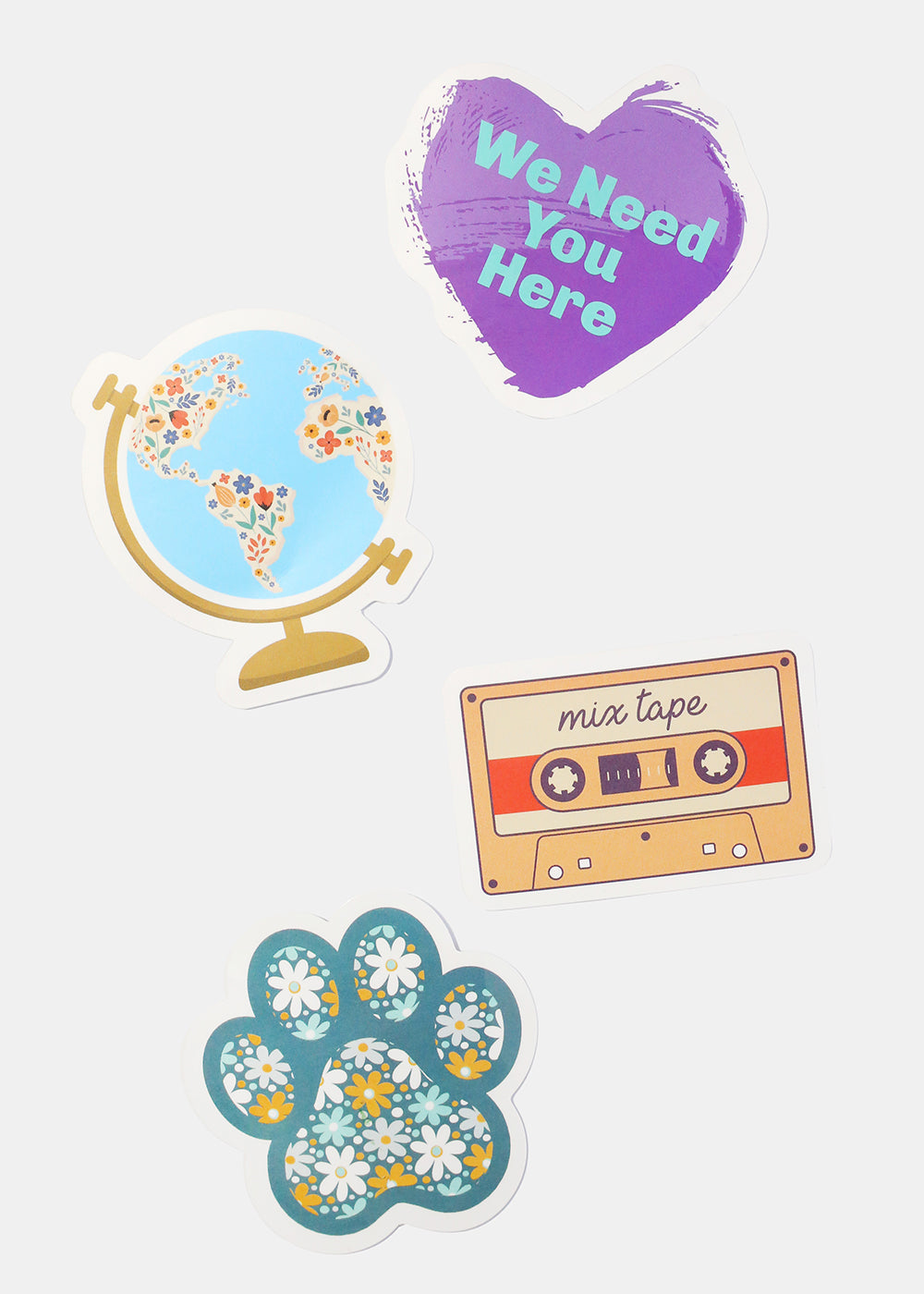 Official Key Items Sticker - Floral Paw