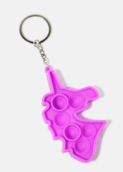 Unicorn Bubble Pop Keychain Fidget