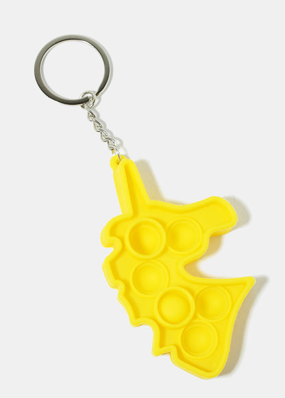 Unicorn Bubble Pop Keychain Fidget