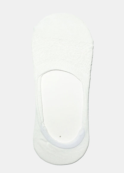 Lace Solid Color No Show Socks