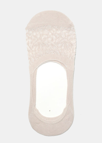 Lace Solid Color No Show Socks