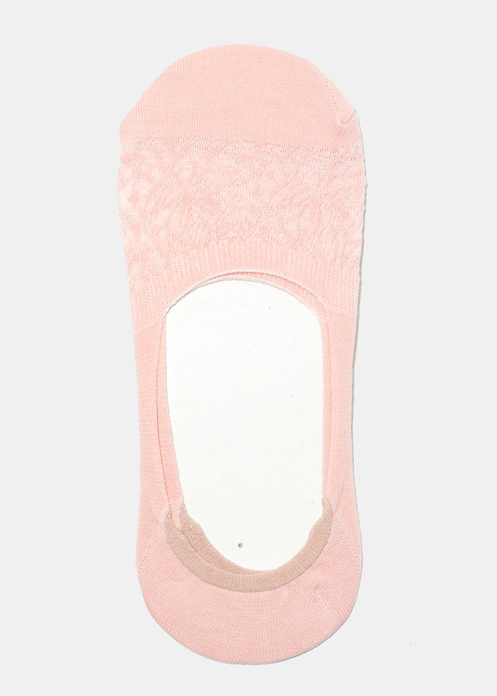 Lace Solid Color No Show Socks
