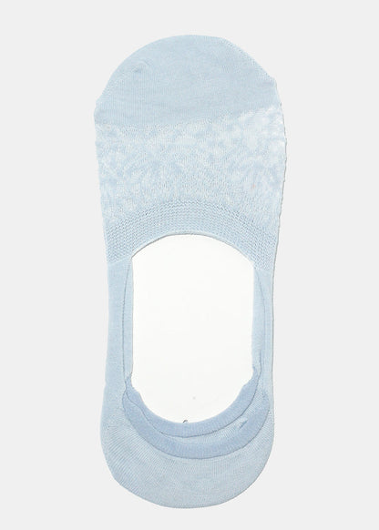 Lace Solid Color No Show Socks