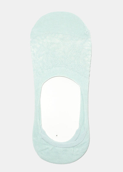 Lace Solid Color No Show Socks