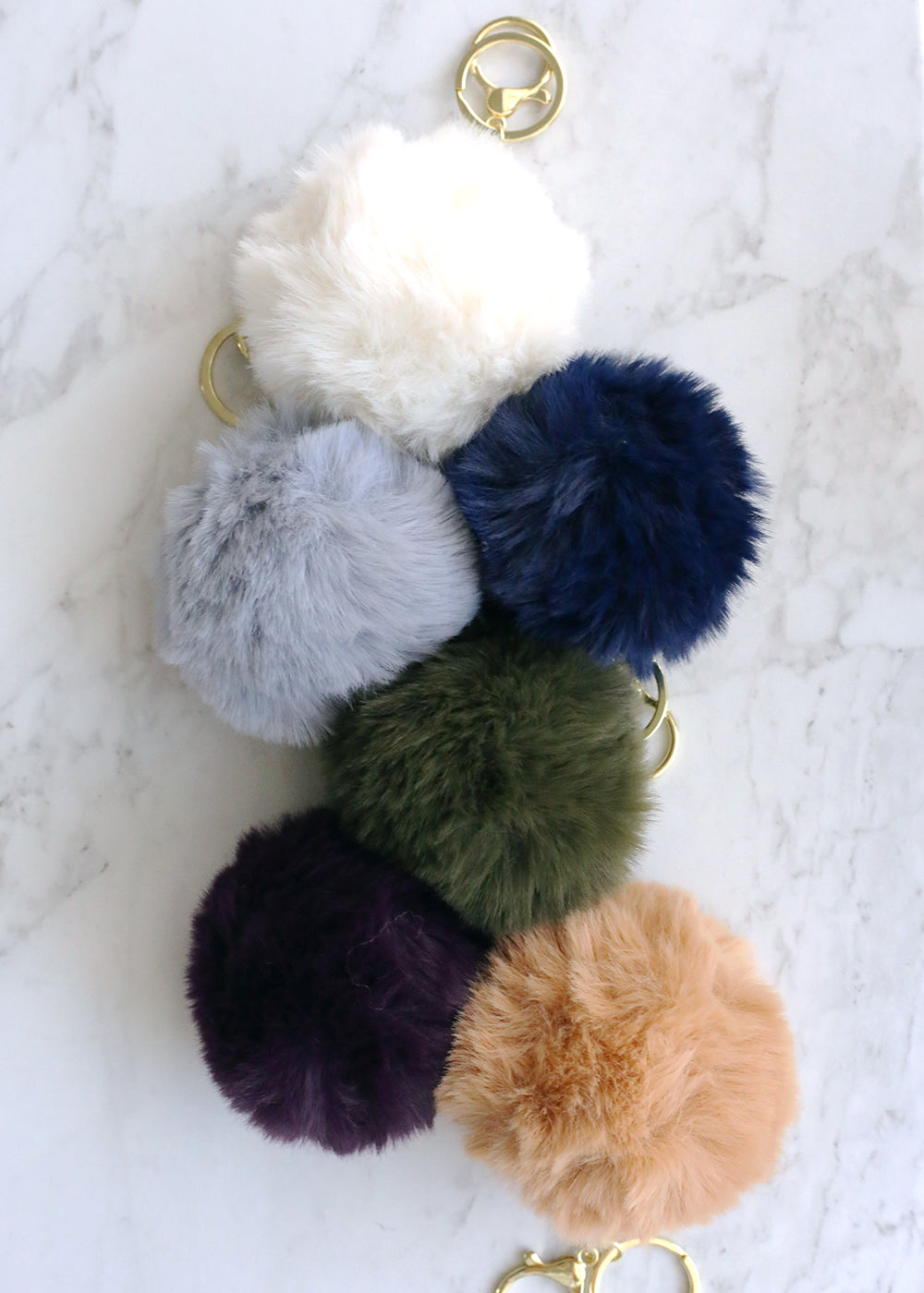 Pom Pom Keychains