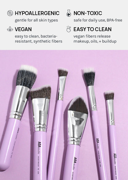 AOA UltraViolet Single Brush – E110 Small Chisel Contour Brush