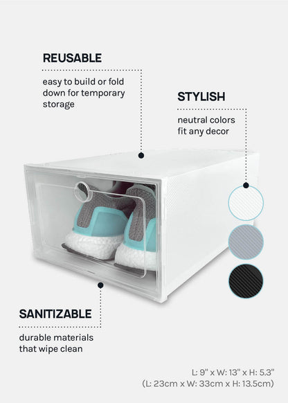Official Key Items Stackable Shoe Storage Boxes