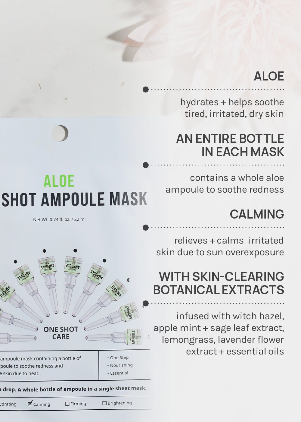 AOA Skin Aloe One Shot Ampoule Mask