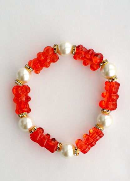 Gummy Bear & Pearl Bracelet