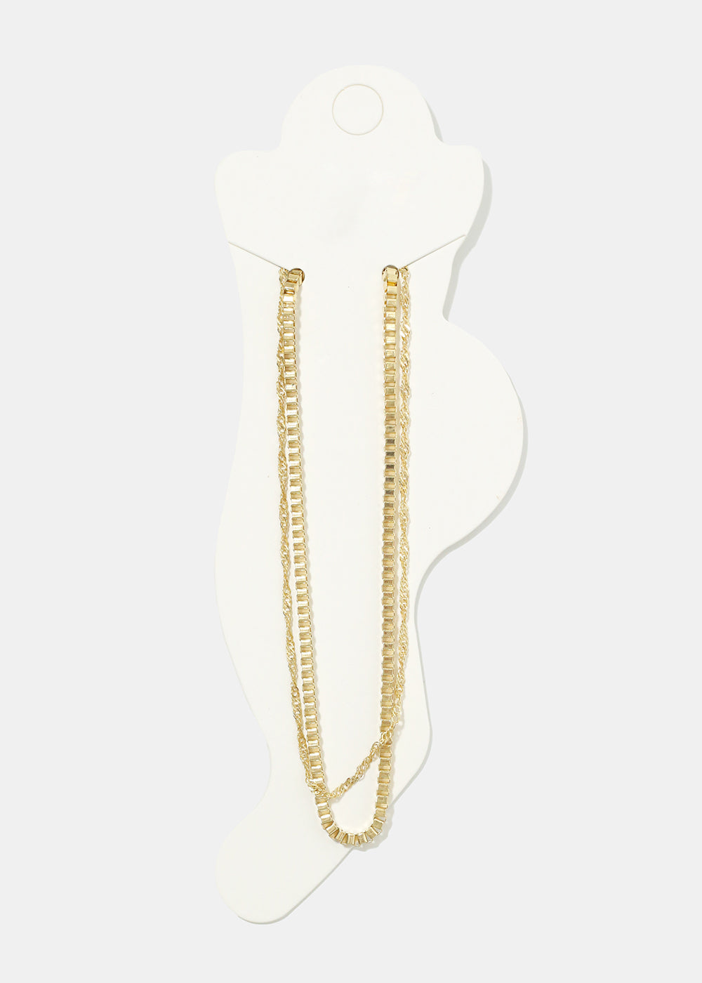 Double Layered Chain Anklet