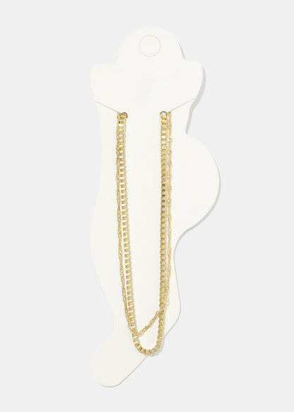 Double Layered Chain Anklet