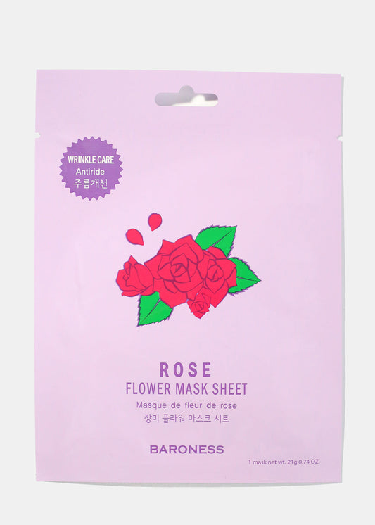 Rose Flower Face Sheet Mask
