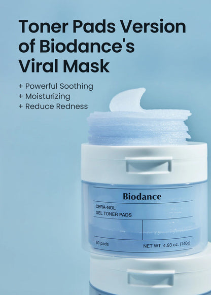 Biodance Cera-nol Gel Toner Pad (60 Pads)