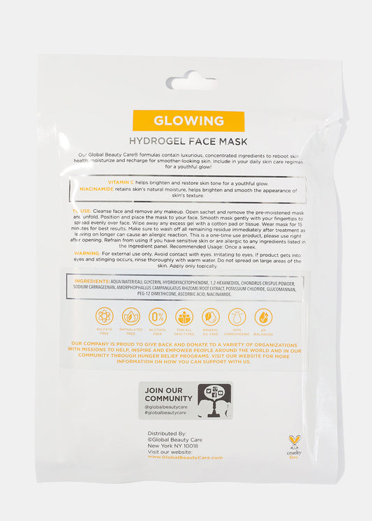 Glowing Hydrogel Face Mask