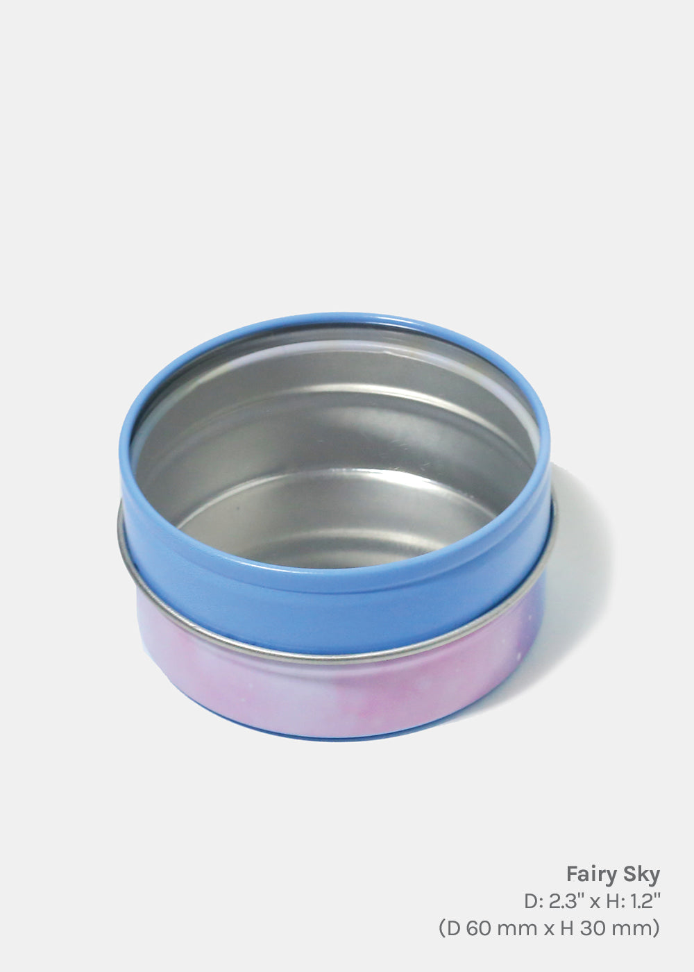 Decorative Tin Round Clear Top