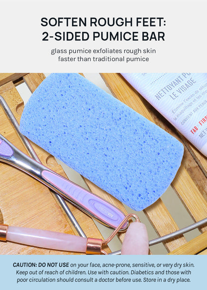 AOA Double-Sided Glass Pumice Bar