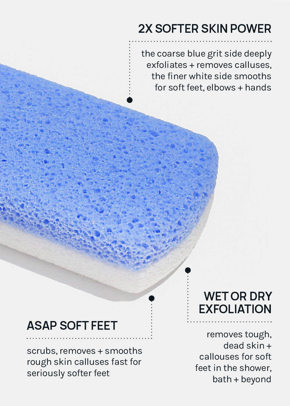 AOA Double-Sided Glass Pumice Bar