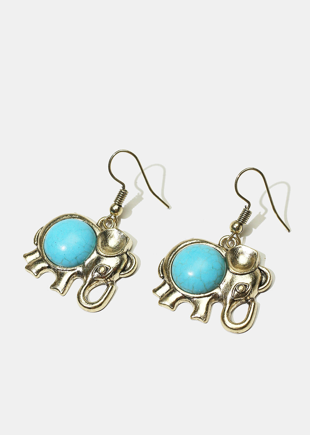 Elephant Stone Dangle Earrings