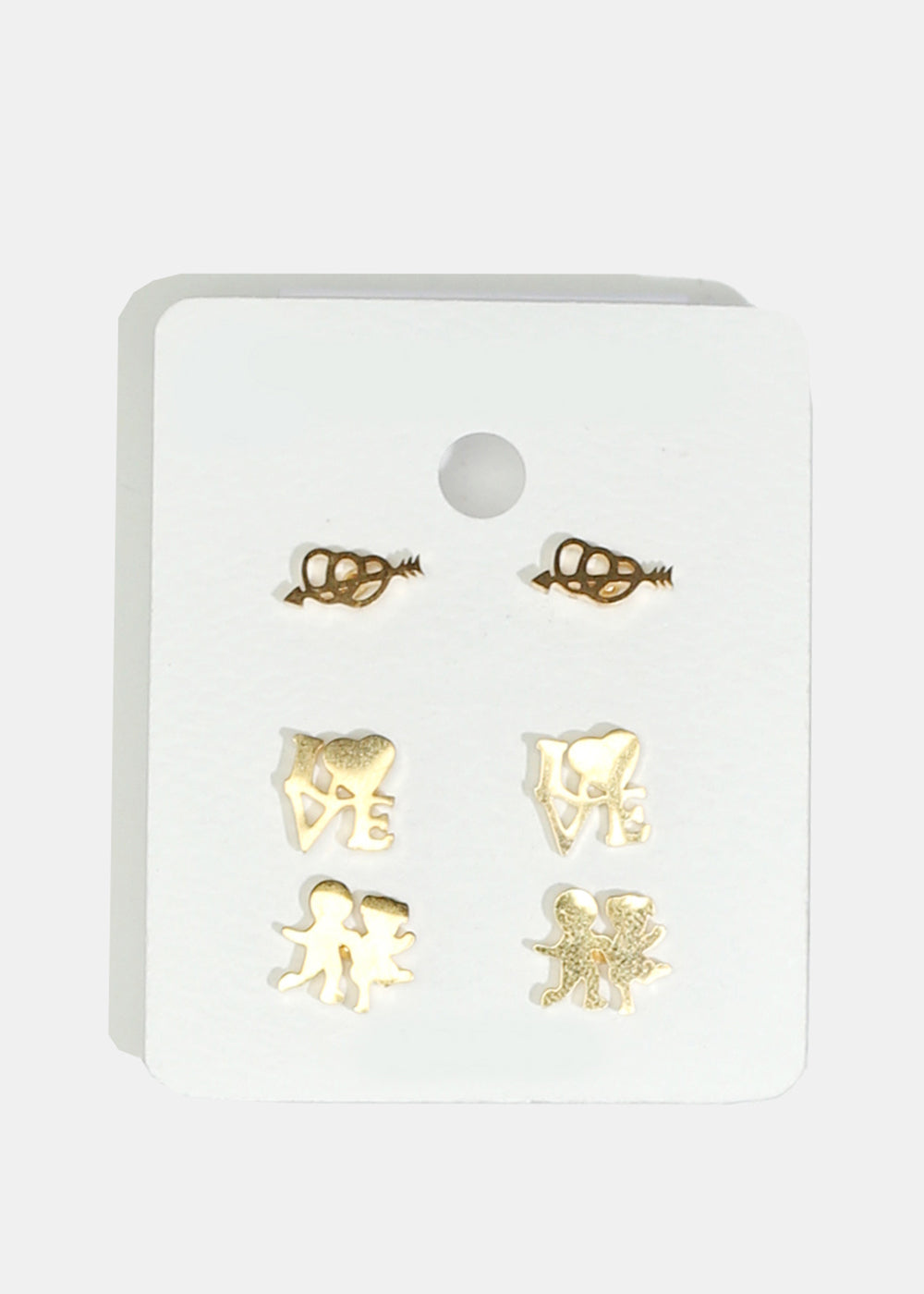 3-Pair Multi-Design Earring Set