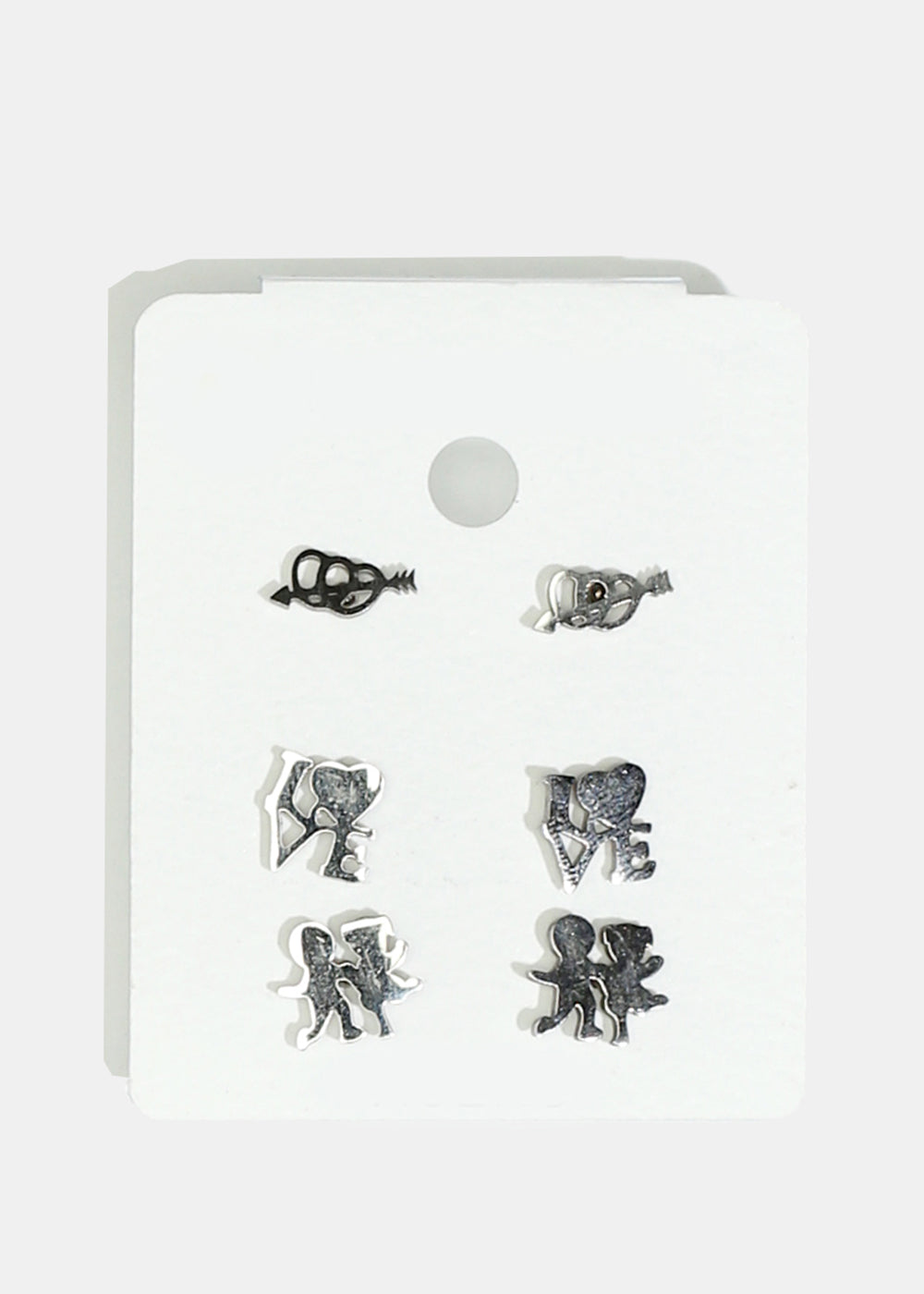 3-Pair Multi-Design Earring Set