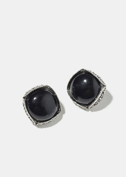 Marbled Square Earrings