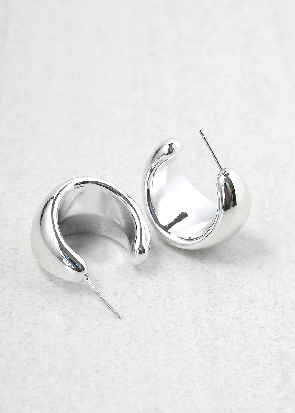 Thick Open Hoop Stud