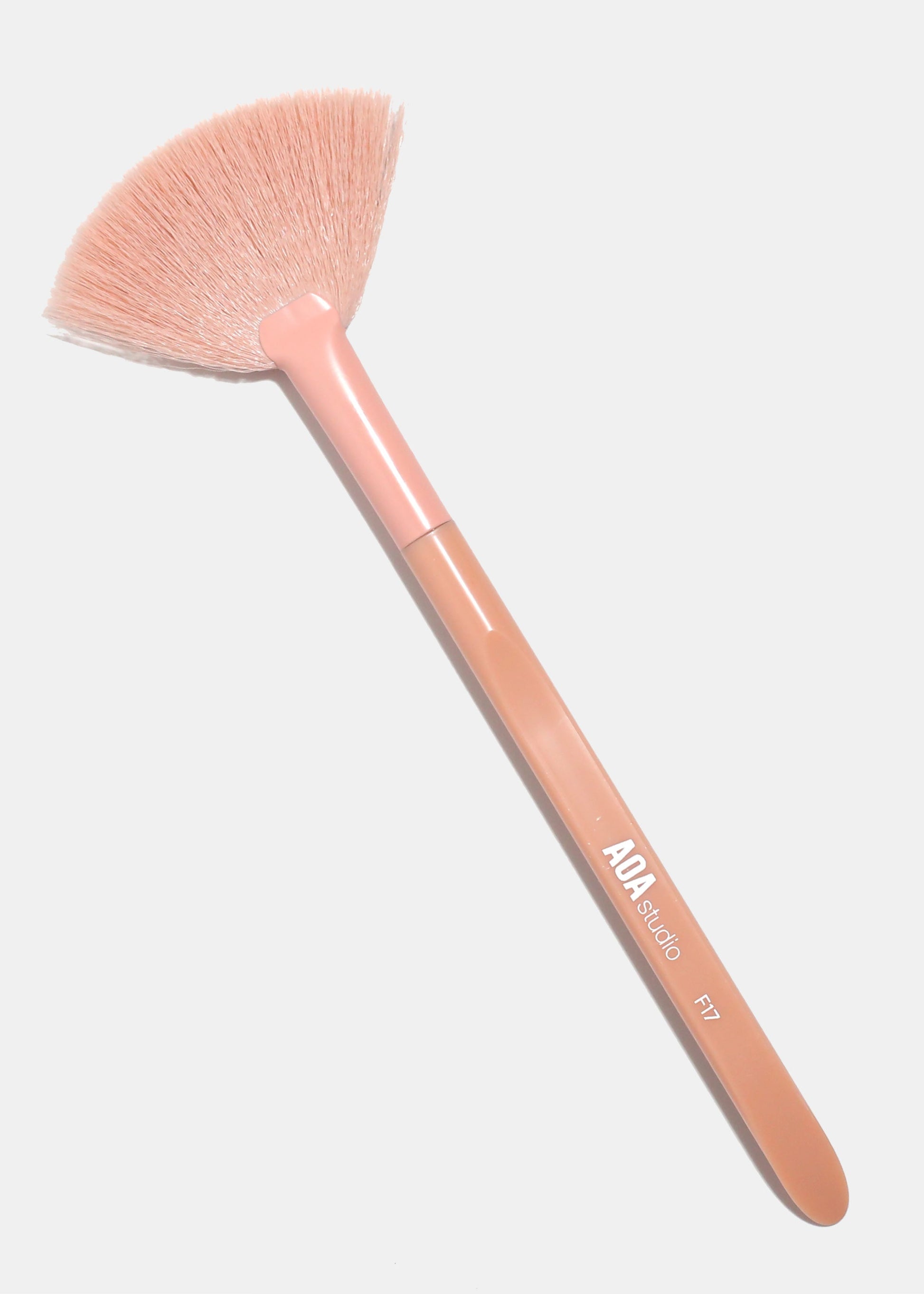 AOA Matte Rose Single Brush – F17 Fan Brush