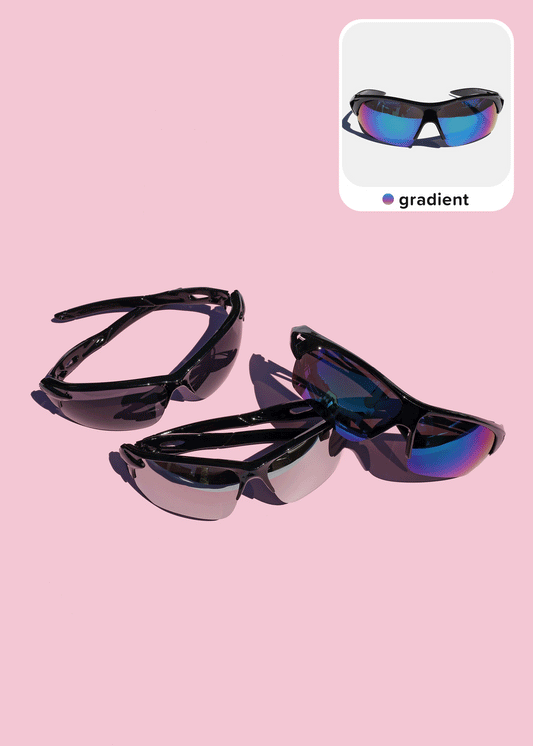 Sporty Semi-Rimless Glasses