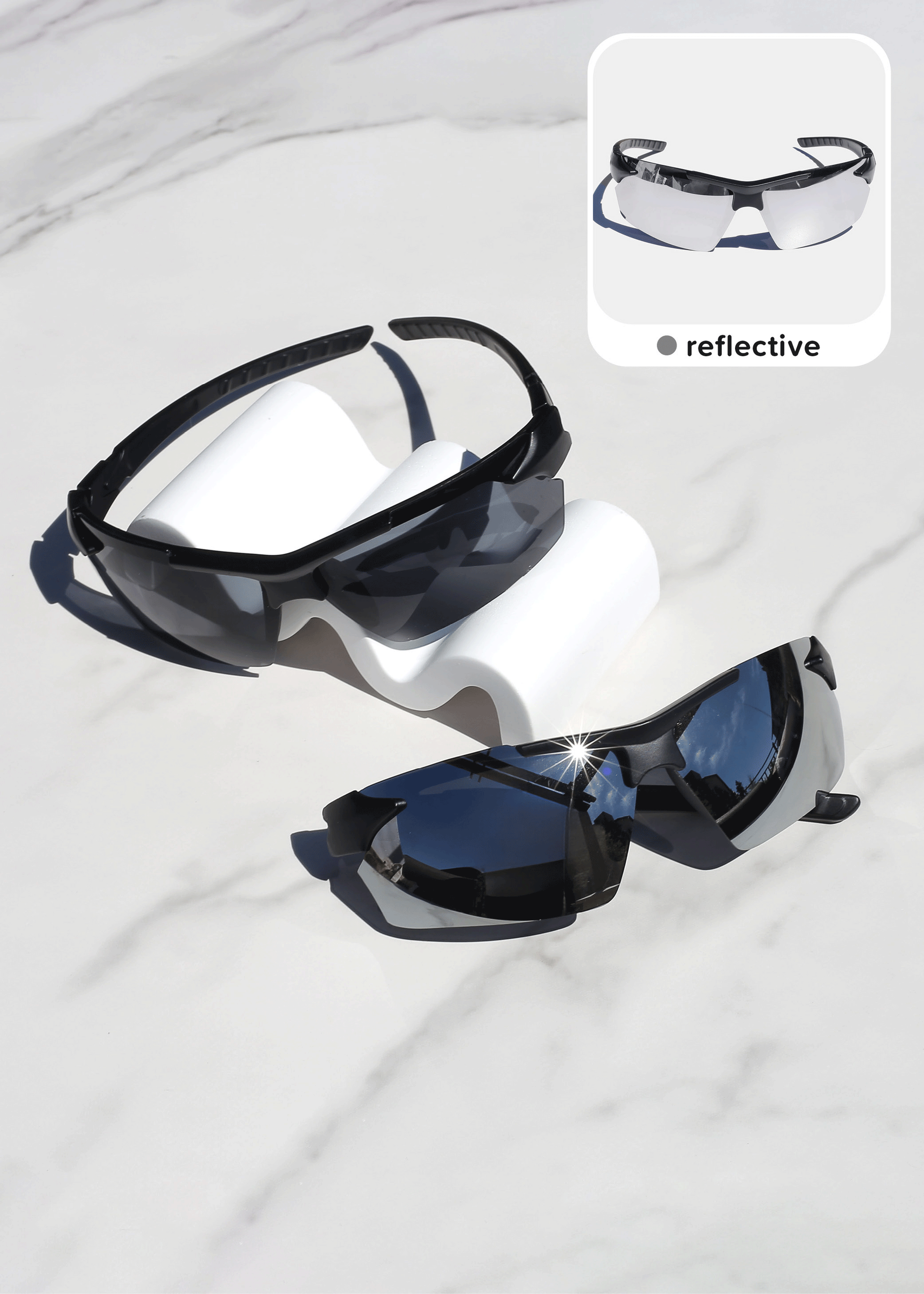 Rectangular Semi-Rimless Shades