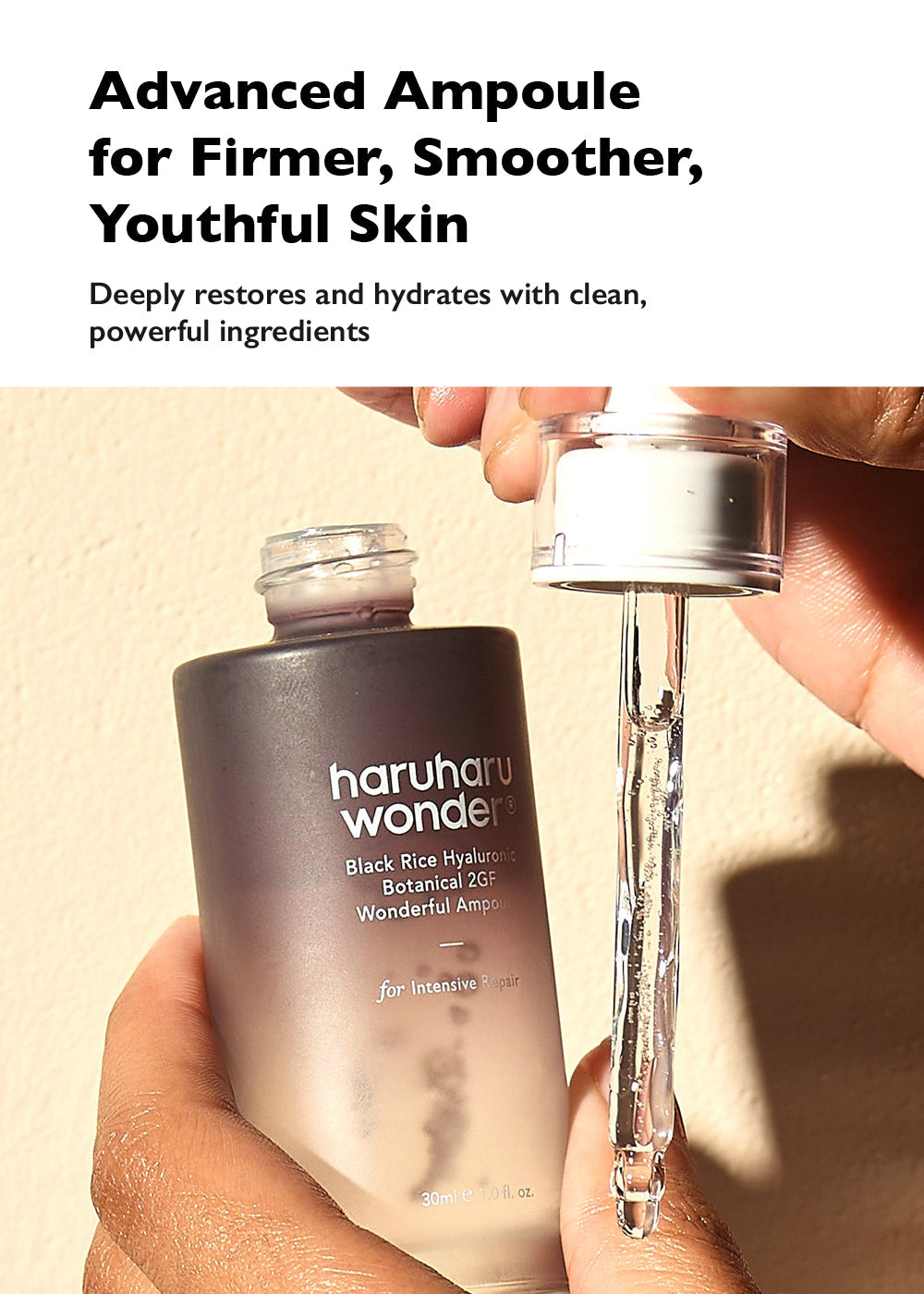 haruharu wonder Black Rice Hyaluronic Botanical 2GF Wonderful Ampoule 30ml
