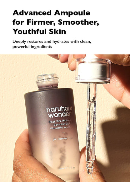haruharu wonder Black Rice Hyaluronic Botanical 2GF Wonderful Ampoule 30ml