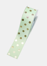 Mint Green w/ Gold dots