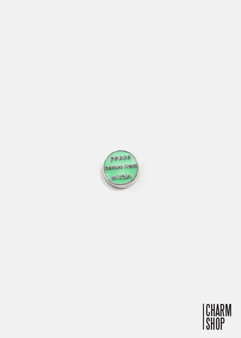 Peace Comes From Within Locket Charm