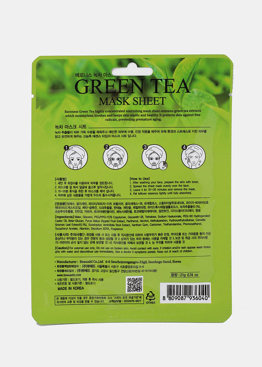 Baroness Sheet Mask- Green Tea