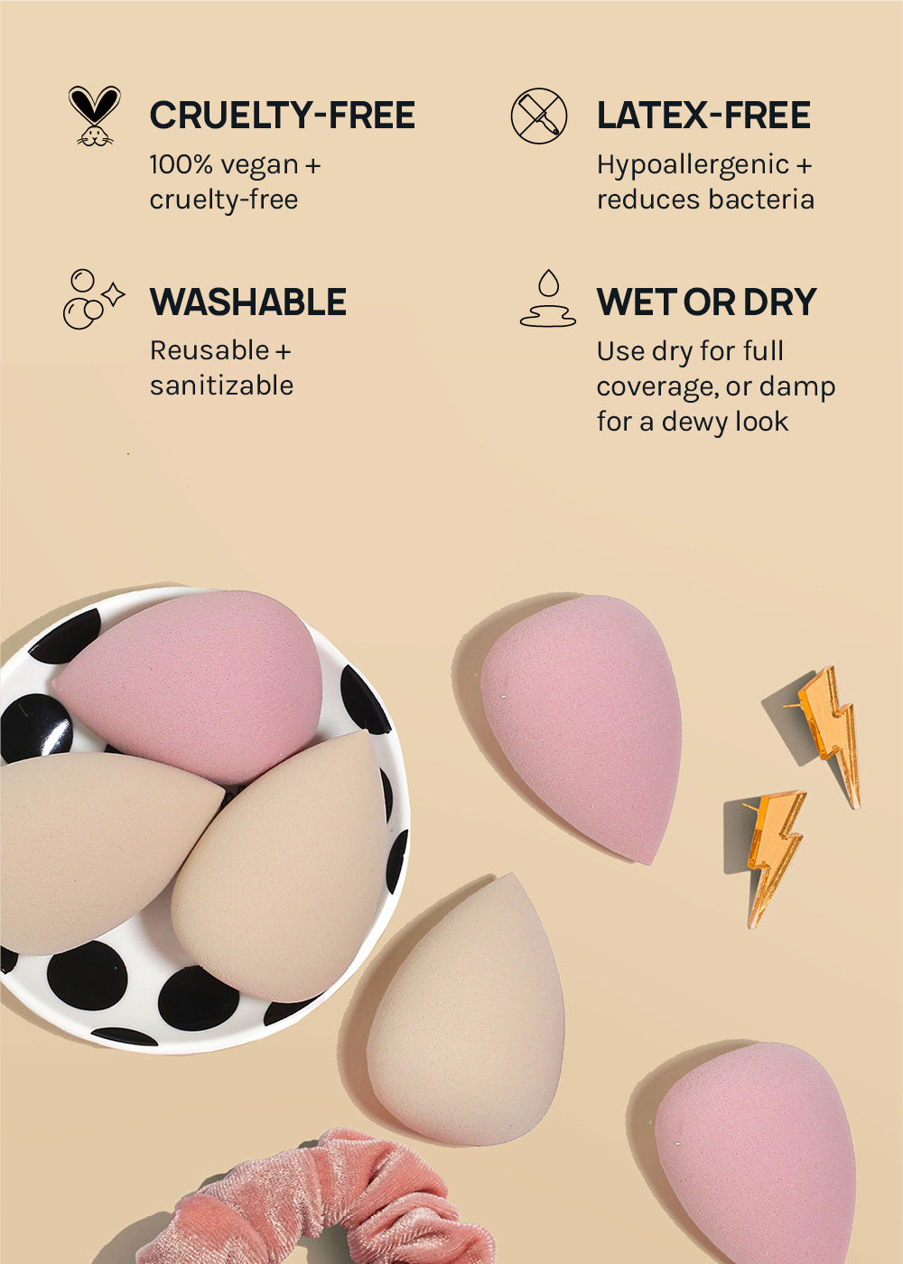 A+: Mochi Wonder Blender Teardrop-6 Pack