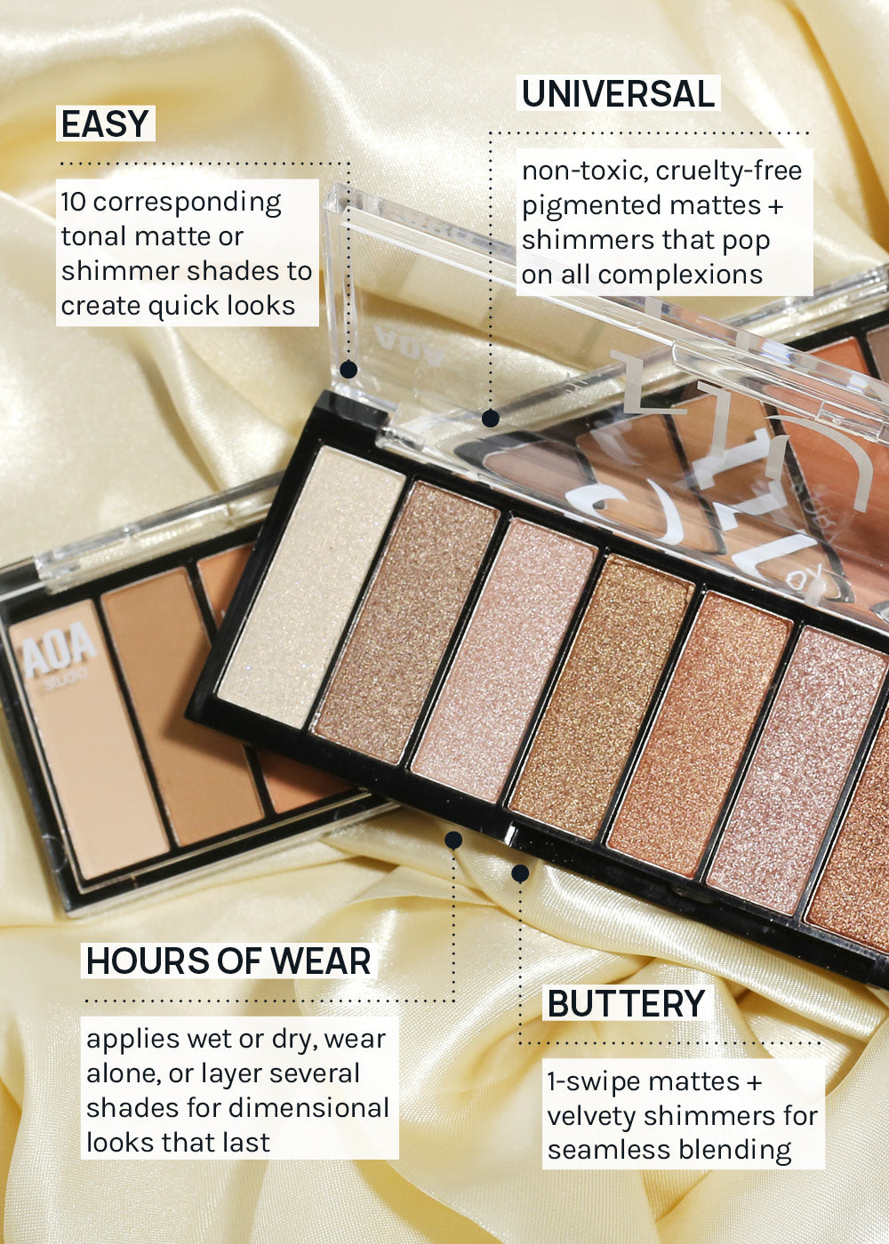AOA The Nude Story 10-Color Eyeshadow Palette