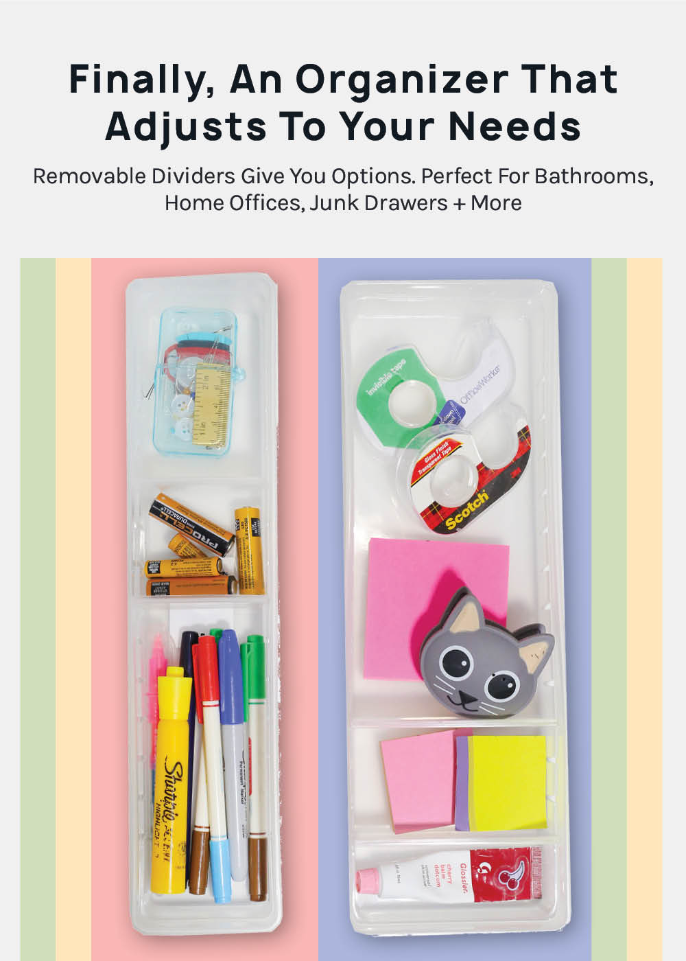Official Key Items- Drawer Organizers with Dividers