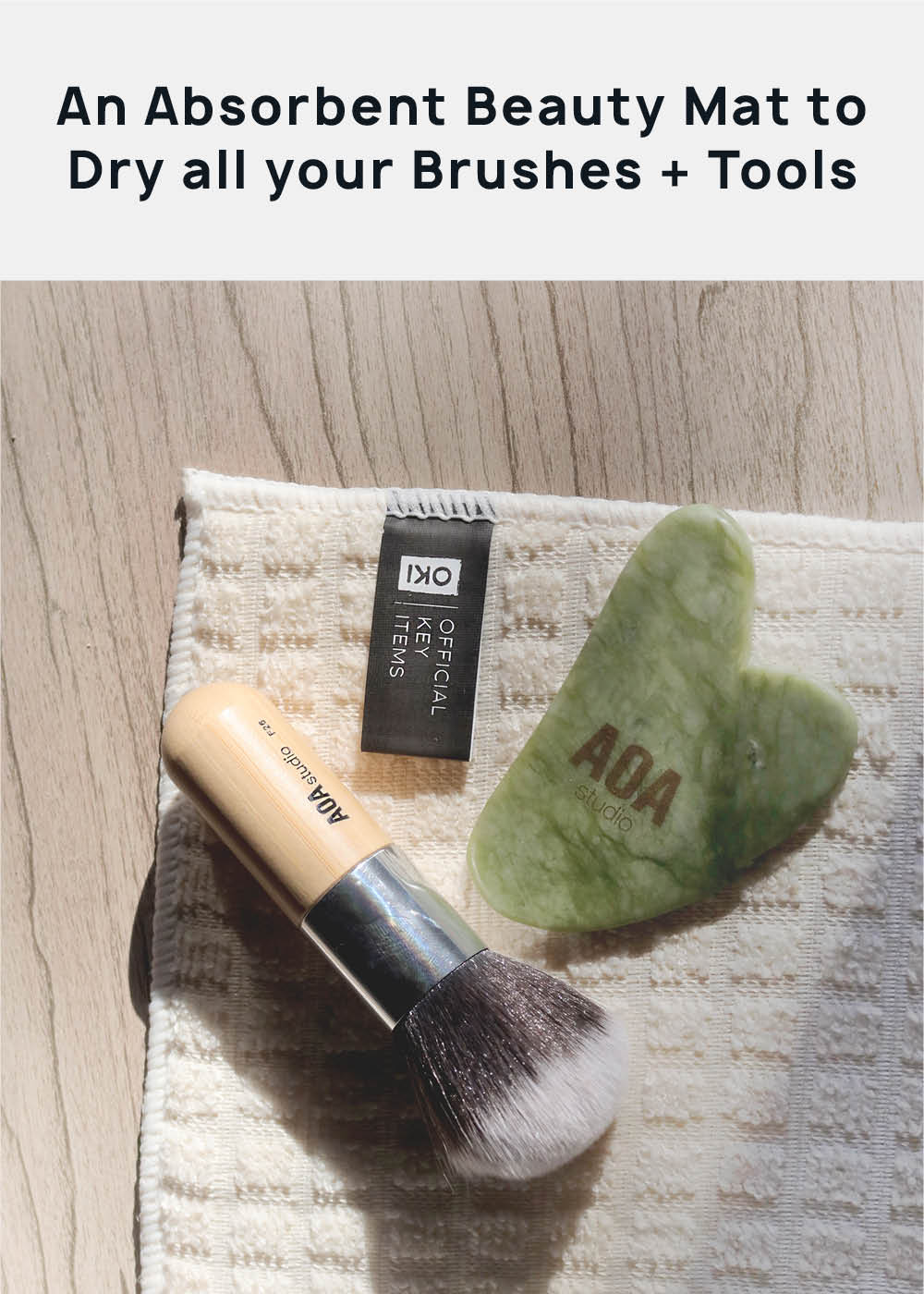 Official Key Items Brush Drying Mat