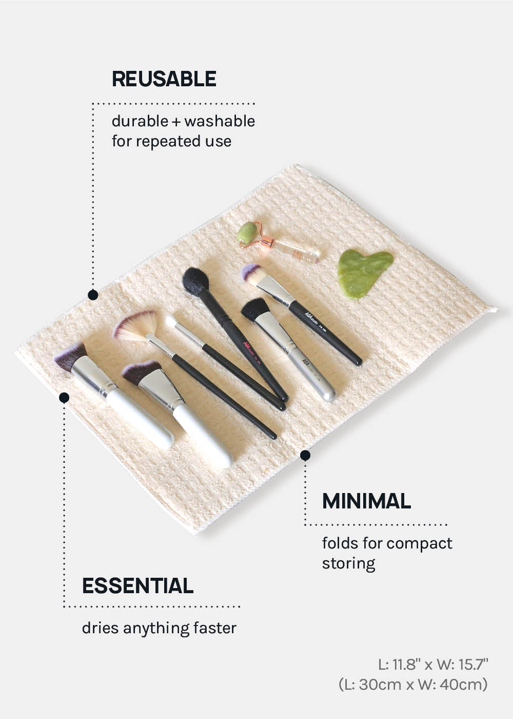Official Key Items Brush Drying Mat
