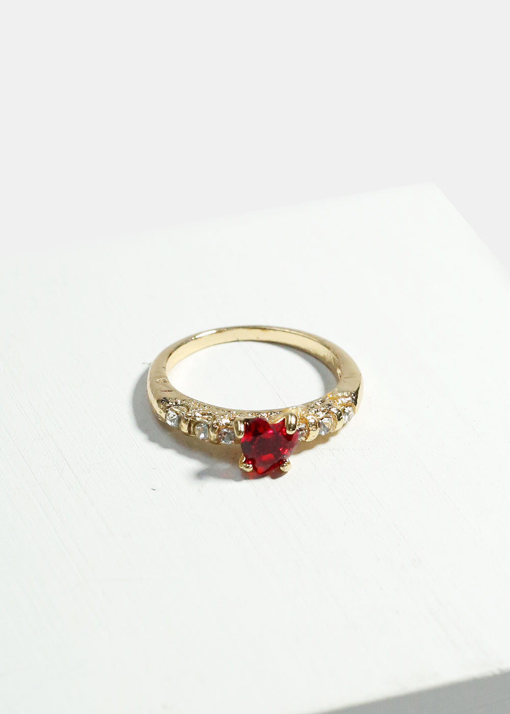 Heart Rhinestone Ring