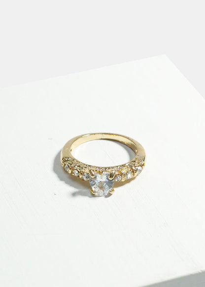 Heart Rhinestone Ring