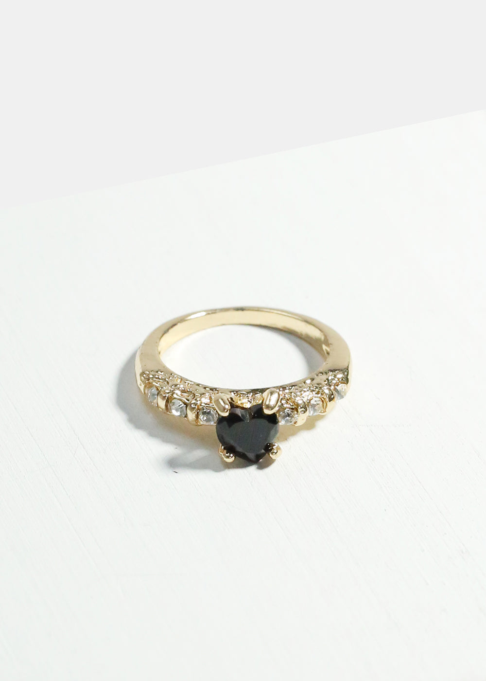 Heart Rhinestone Ring