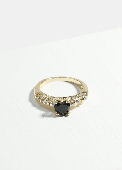 Heart Rhinestone Ring