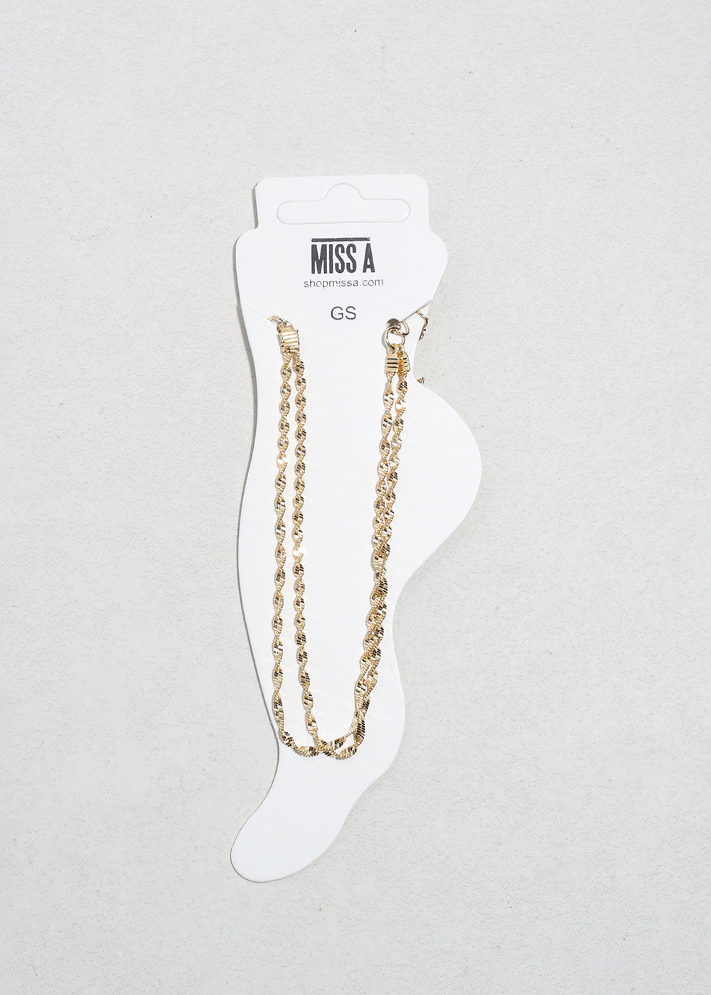 2 Layered Rope Chain Anklet