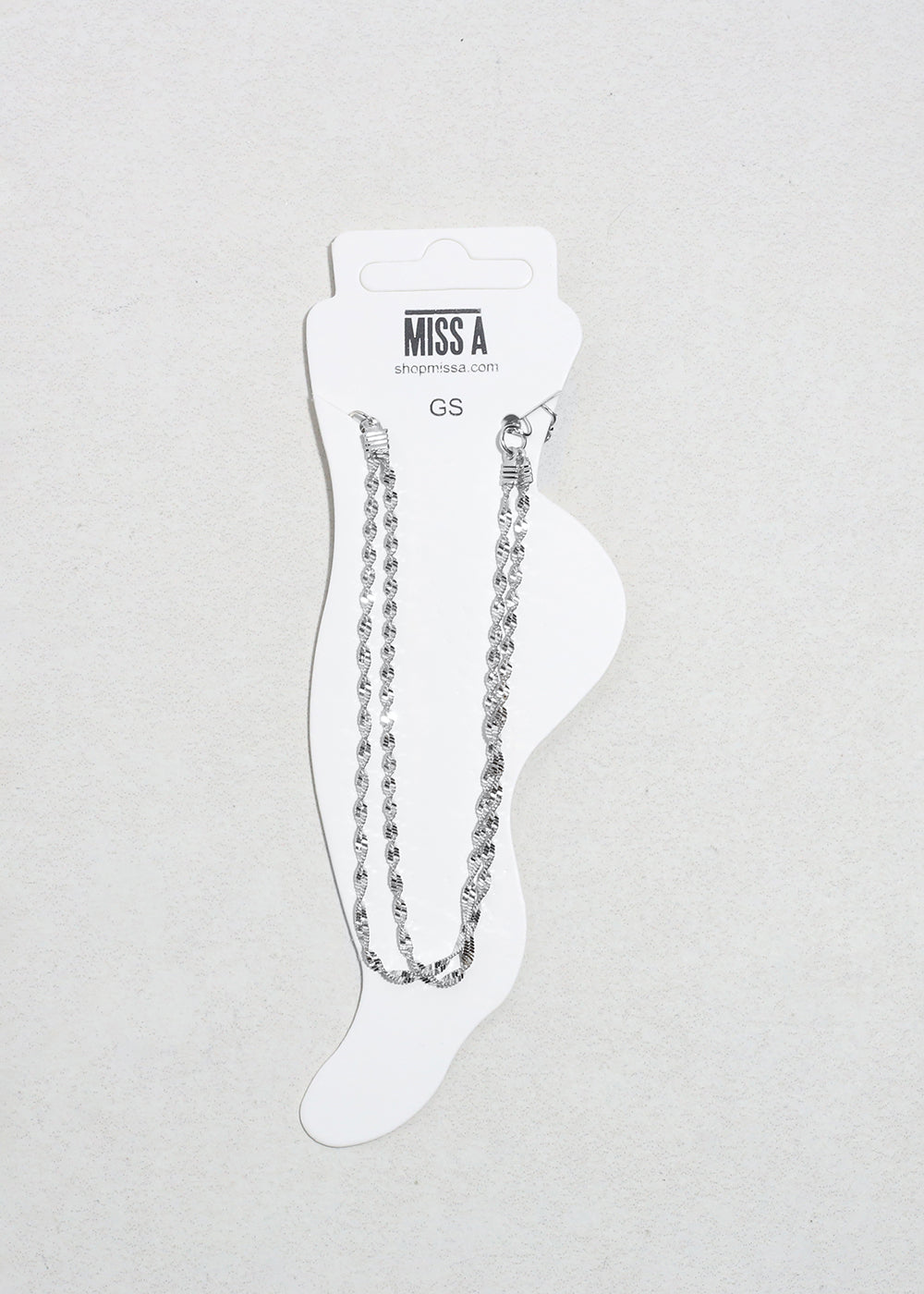 2 Layered Rope Chain Anklet