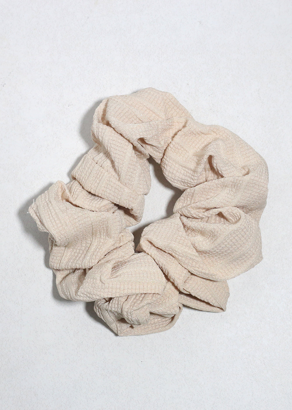 Sandstone Textured Oversized Hair Scrunchie