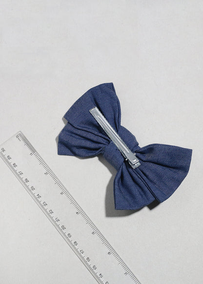 The Denim Bow Clip