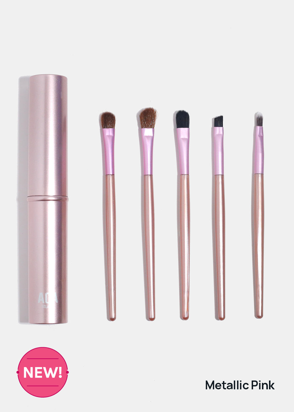 AOA 5 Piece Travel Brush Set + Case