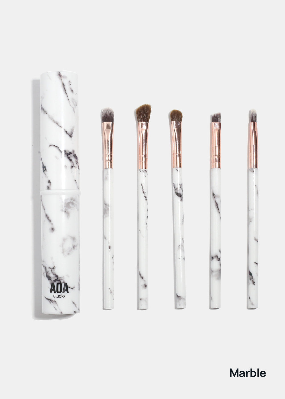 AOA 5 Piece Travel Brush Set + Case